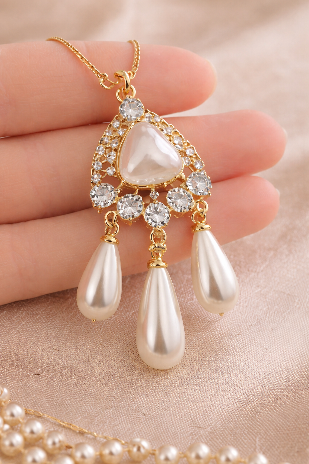 Elegant Pearl Pendant Necklace