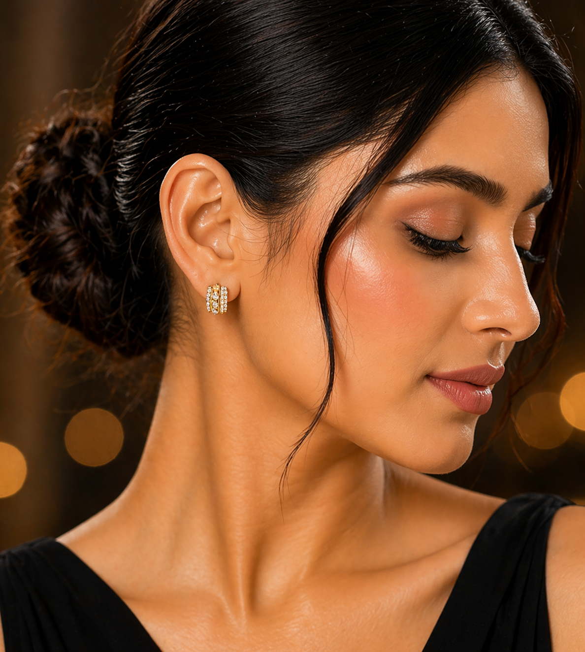Elegant Gold Hoop Earrings