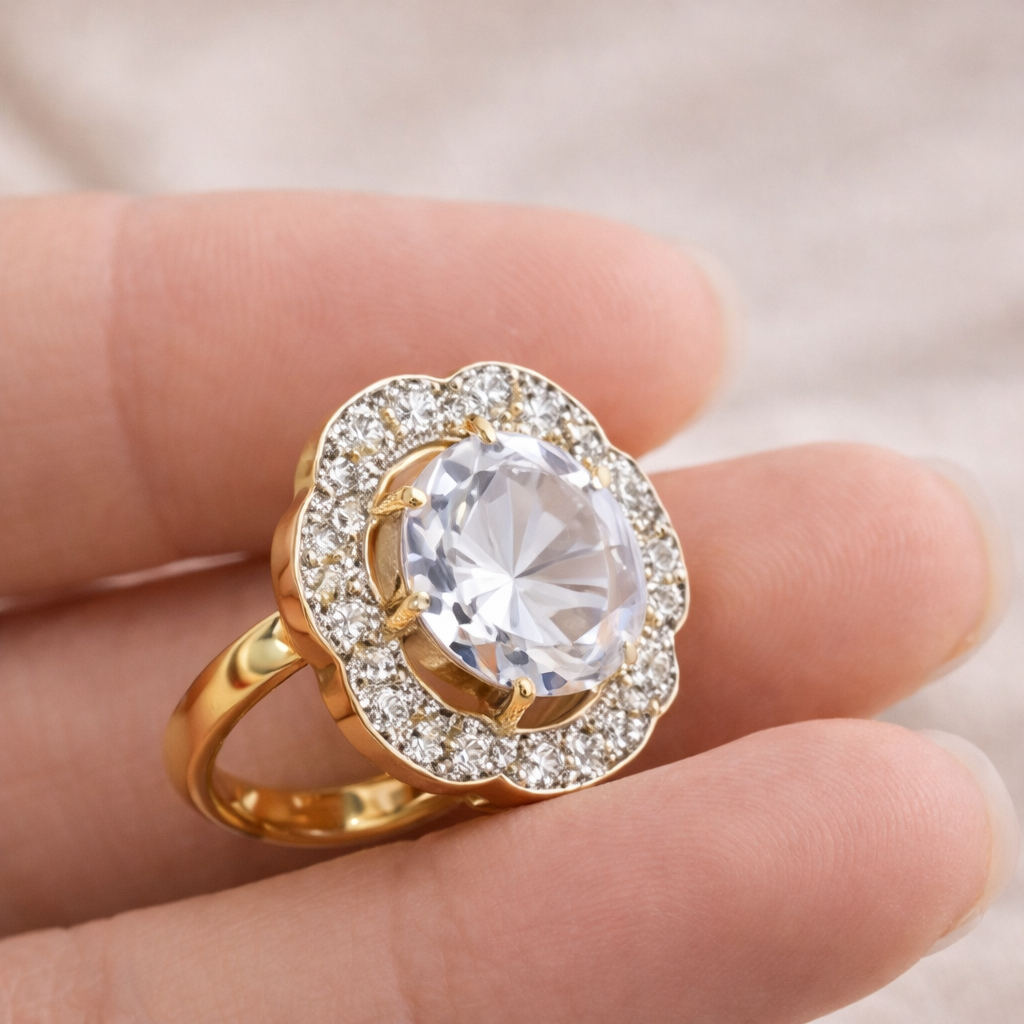 Elegant CZ Diamond Jewelry Set