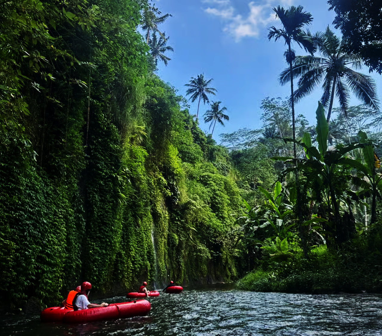 Ubud: Hidden Canyon River Tubing Adventure with Lunch