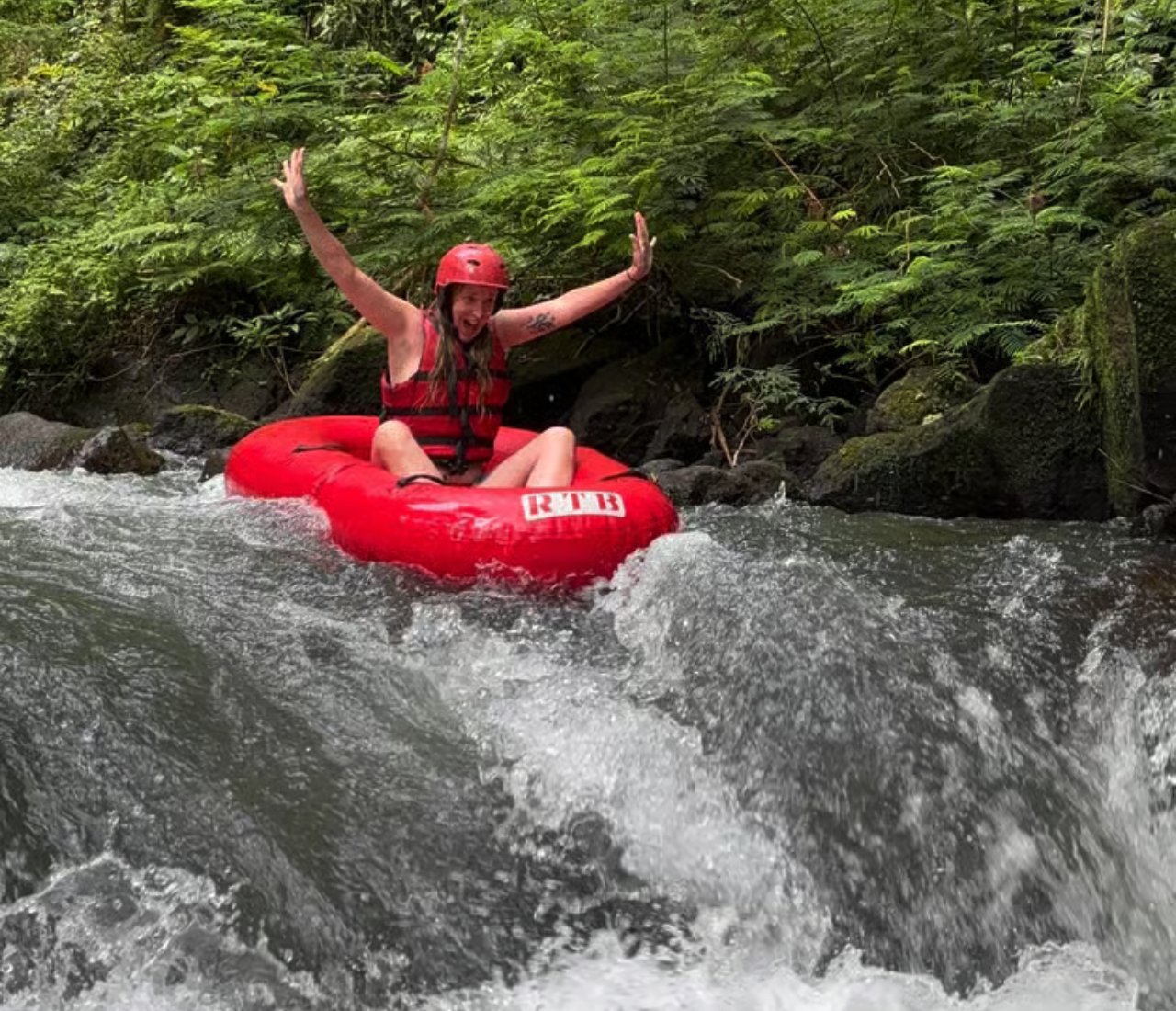 Ubud: Hidden Canyon River Tubing Adventure with Lunch