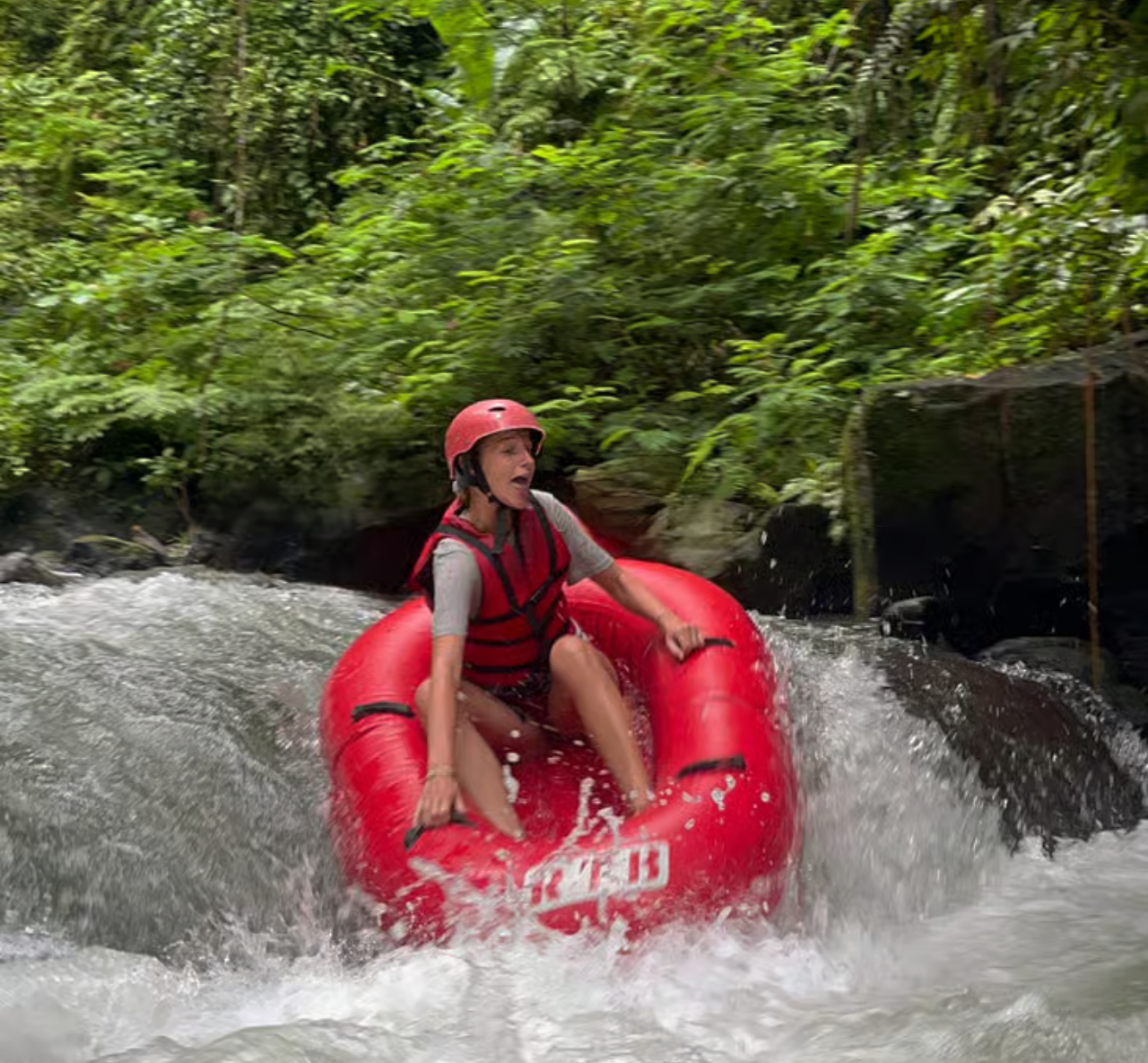 Ubud: Hidden Canyon River Tubing Adventure with Lunch
