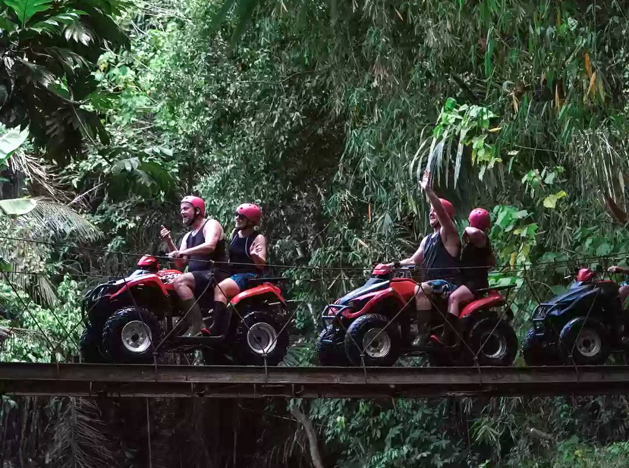 Ubud: ATV Jungle Adventure with Waterfall & Rice Fields