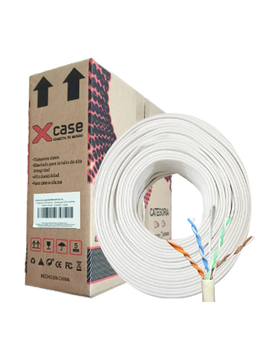 X-Case Bobina de Cable Ethernet Cat5e, UTP, 100 Metros