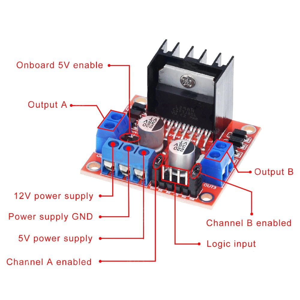 Módulo Driver Motor L298N Doble Puente H