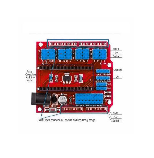 Shield de Expansión para Arduino Nano
