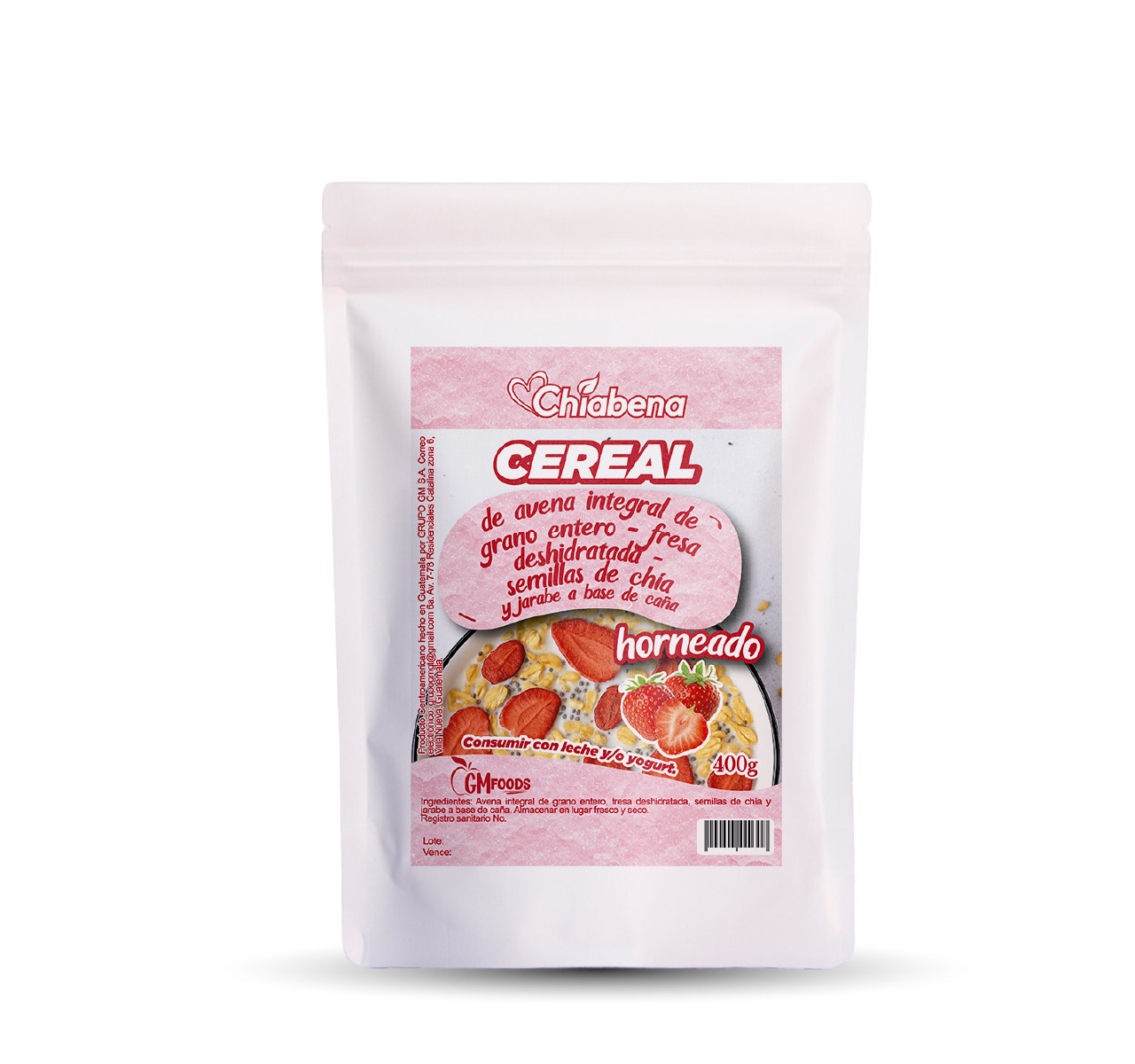 Cereal de Avena Integral y ChÍa con Fresa 400g