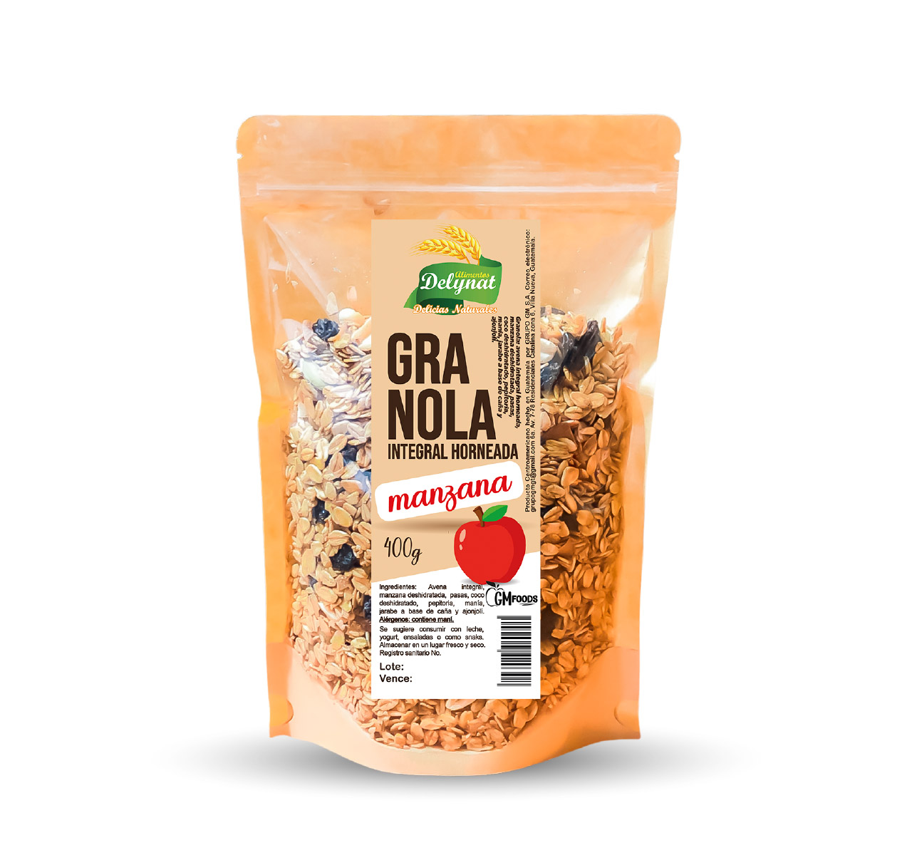 Granola Integral Horneada con Manzana 400g