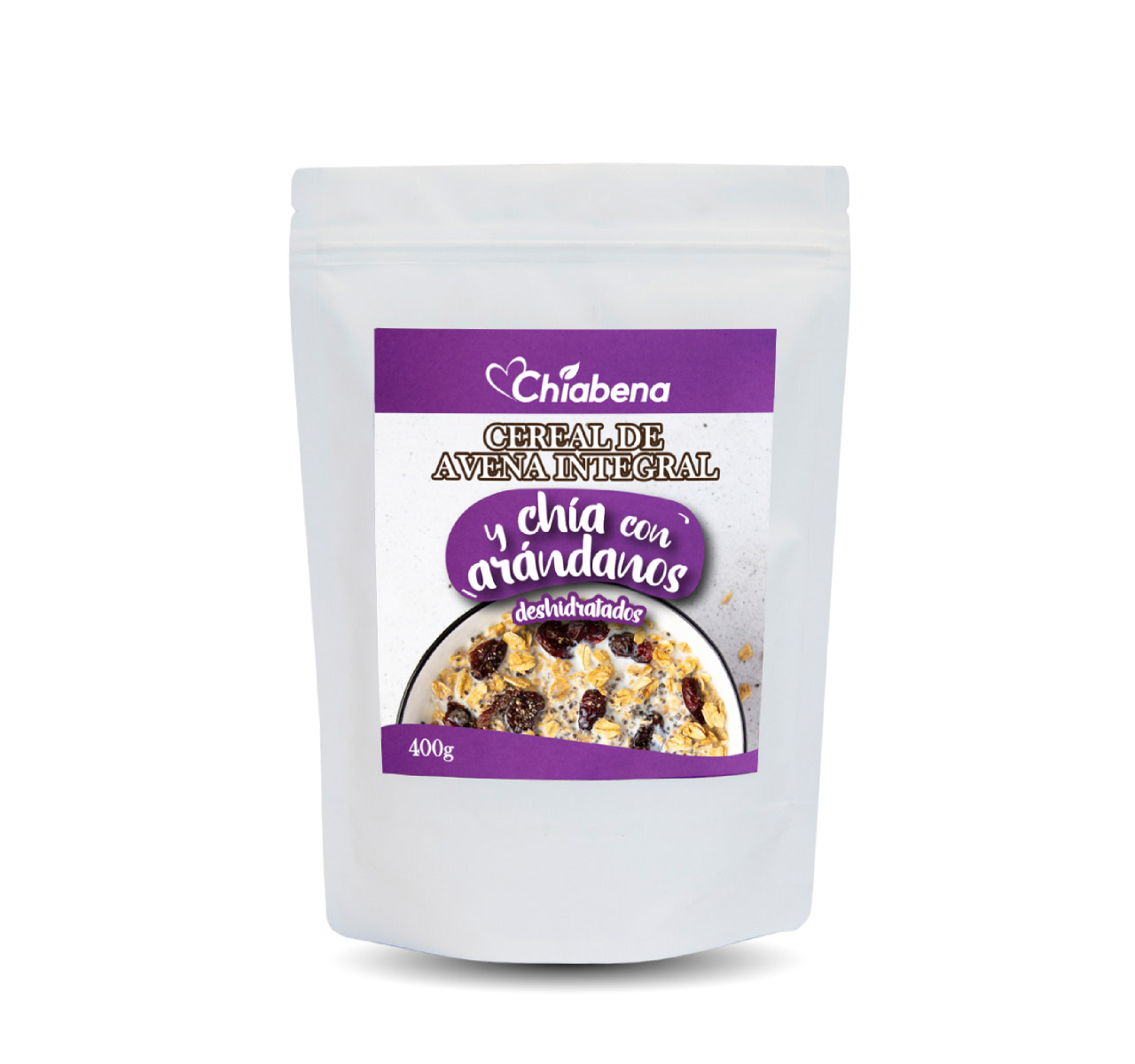 Cereal de Avena Integral y Chía con Arándanos 400g