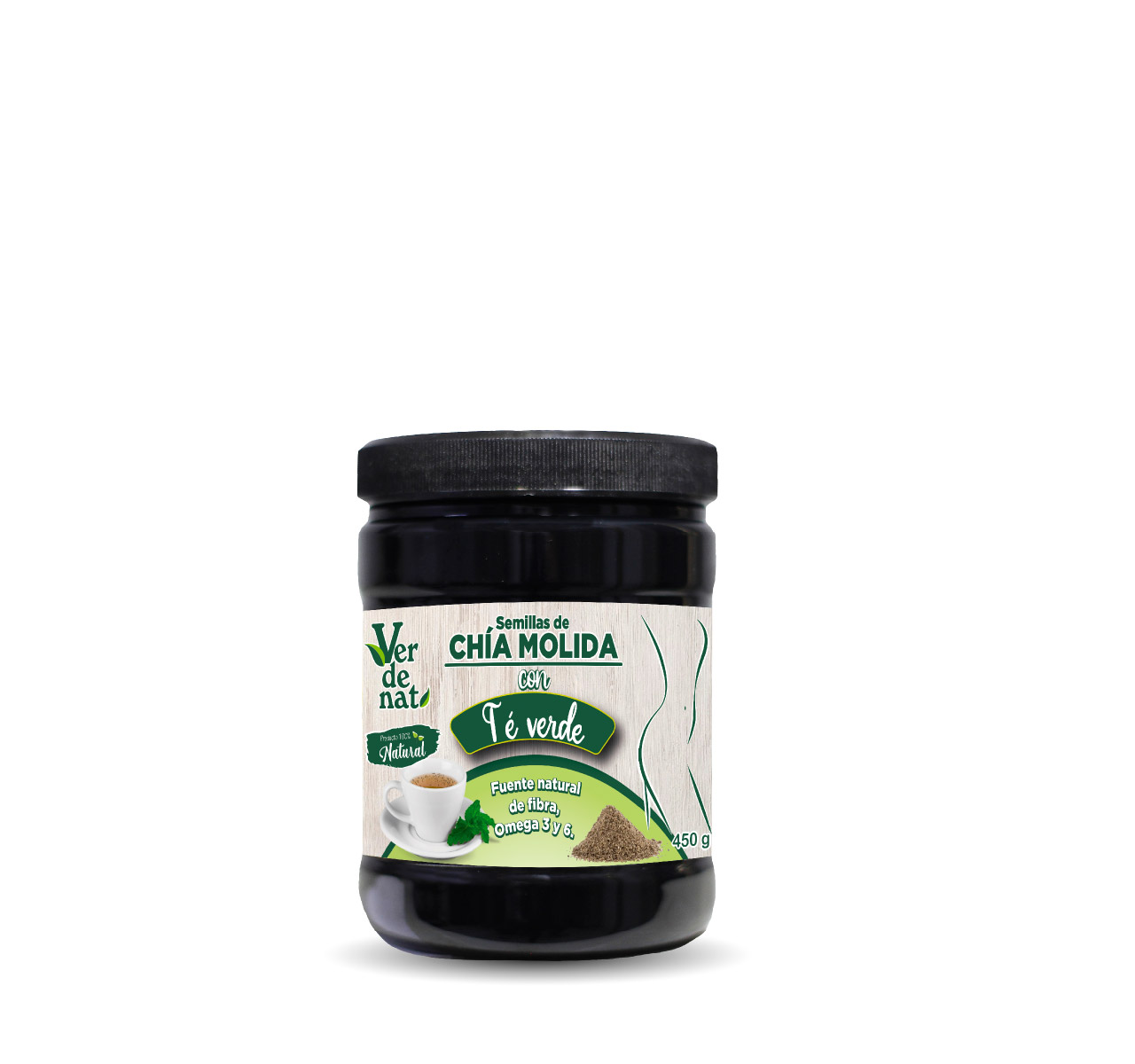 Chía Molida con Té Verde 450g