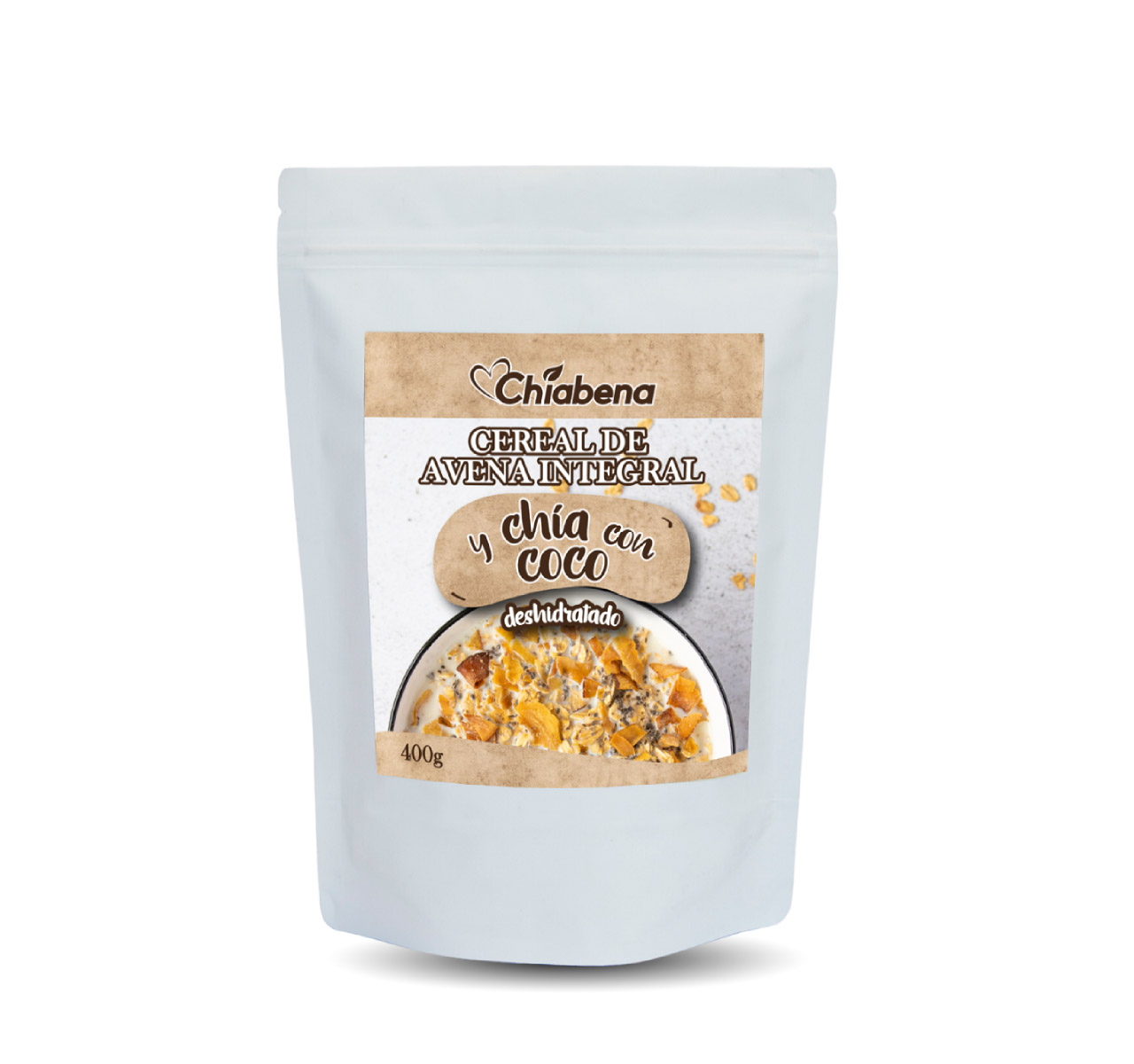 Cereal de Avena Integral y Chía con Coco 400g