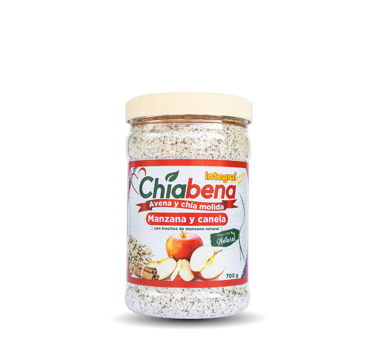 Chíabena Integral Manzana y Canela 700g