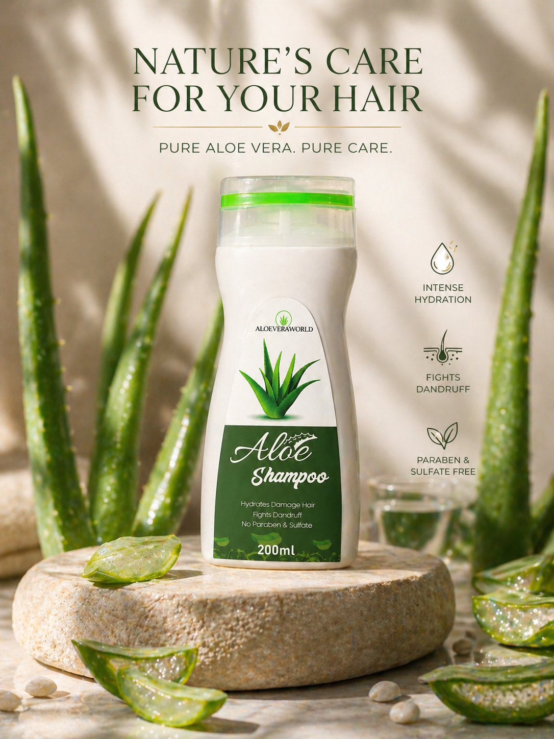 Aloe Shampoo ( 100% NATURAL )