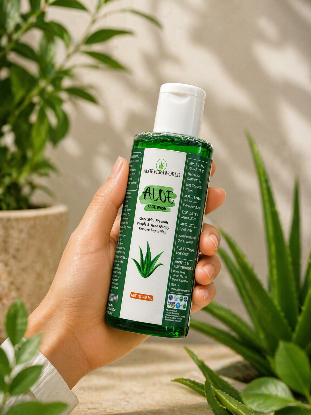Aloe Facewash ( 100% NATURAL )