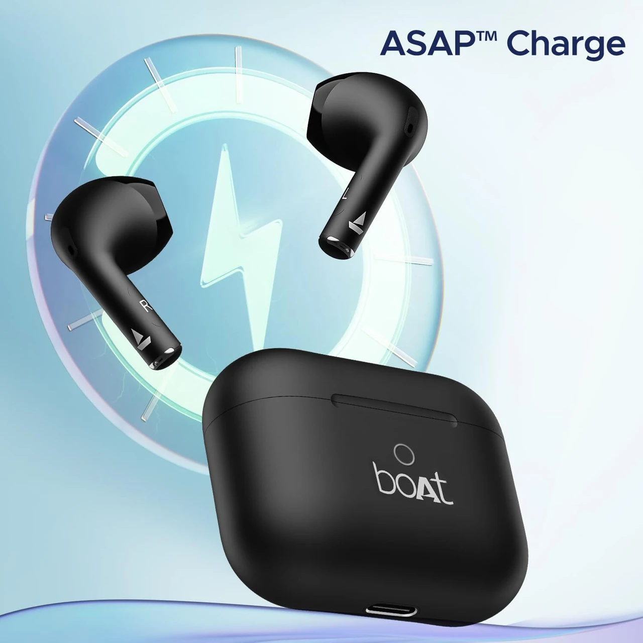 boAt Airdopes Ace TWS in Ear Earbuds with 35 HRS Playback, 13mm Drivers, Dual Mics 