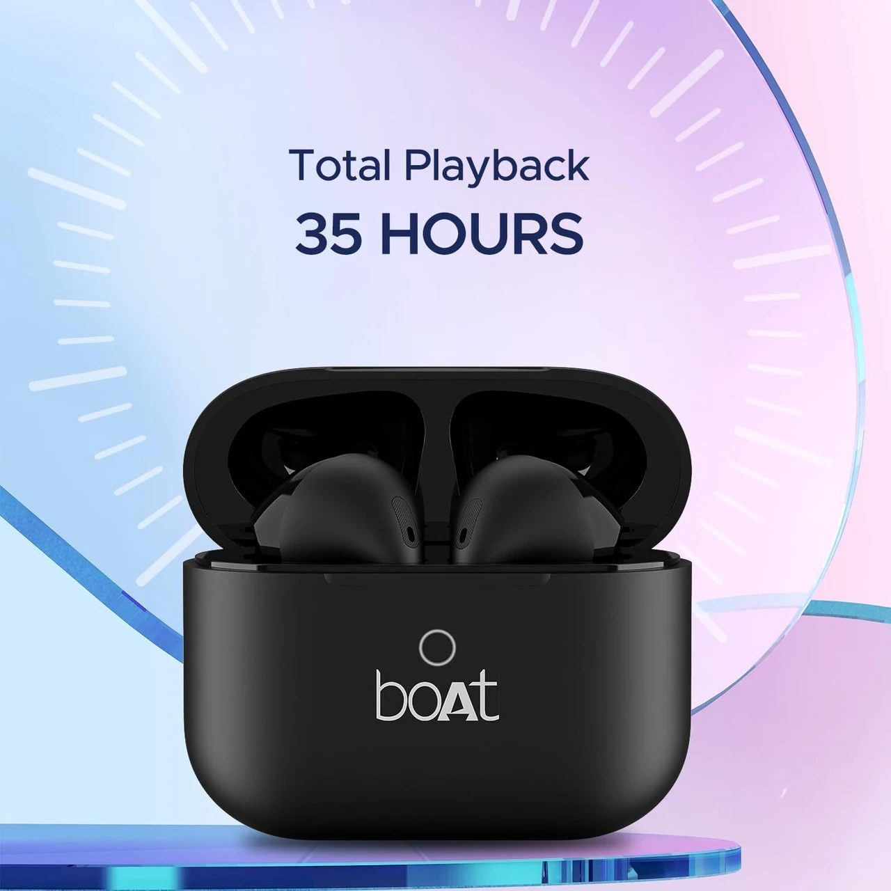 boAt Airdopes Ace TWS in Ear Earbuds with 35 HRS Playback, 13mm Drivers, Dual Mics 
