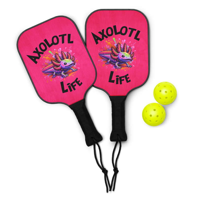Axolotil Pickleball paddle set Pink