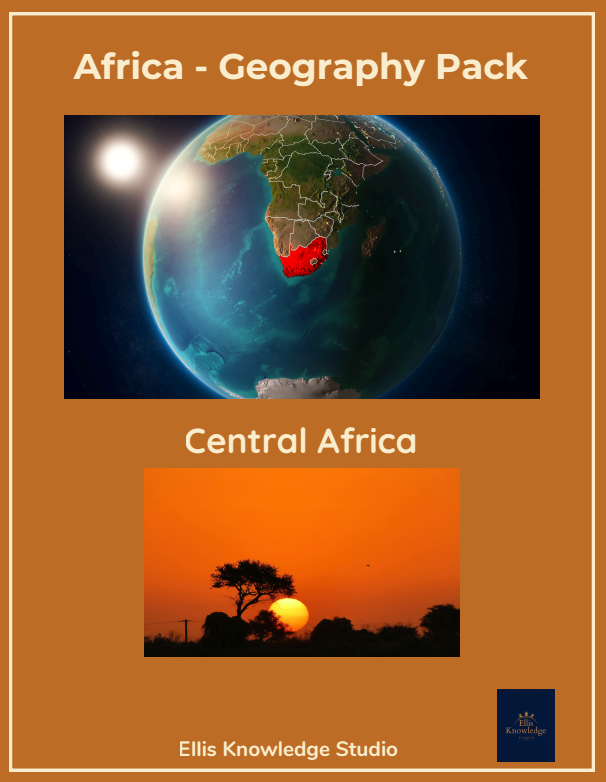 Central Africa  Geography Pack - U.S Customary System