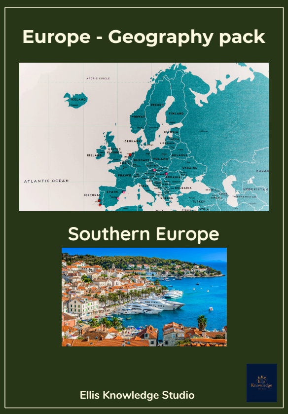 Southern Europe Geography Pack - Metric System