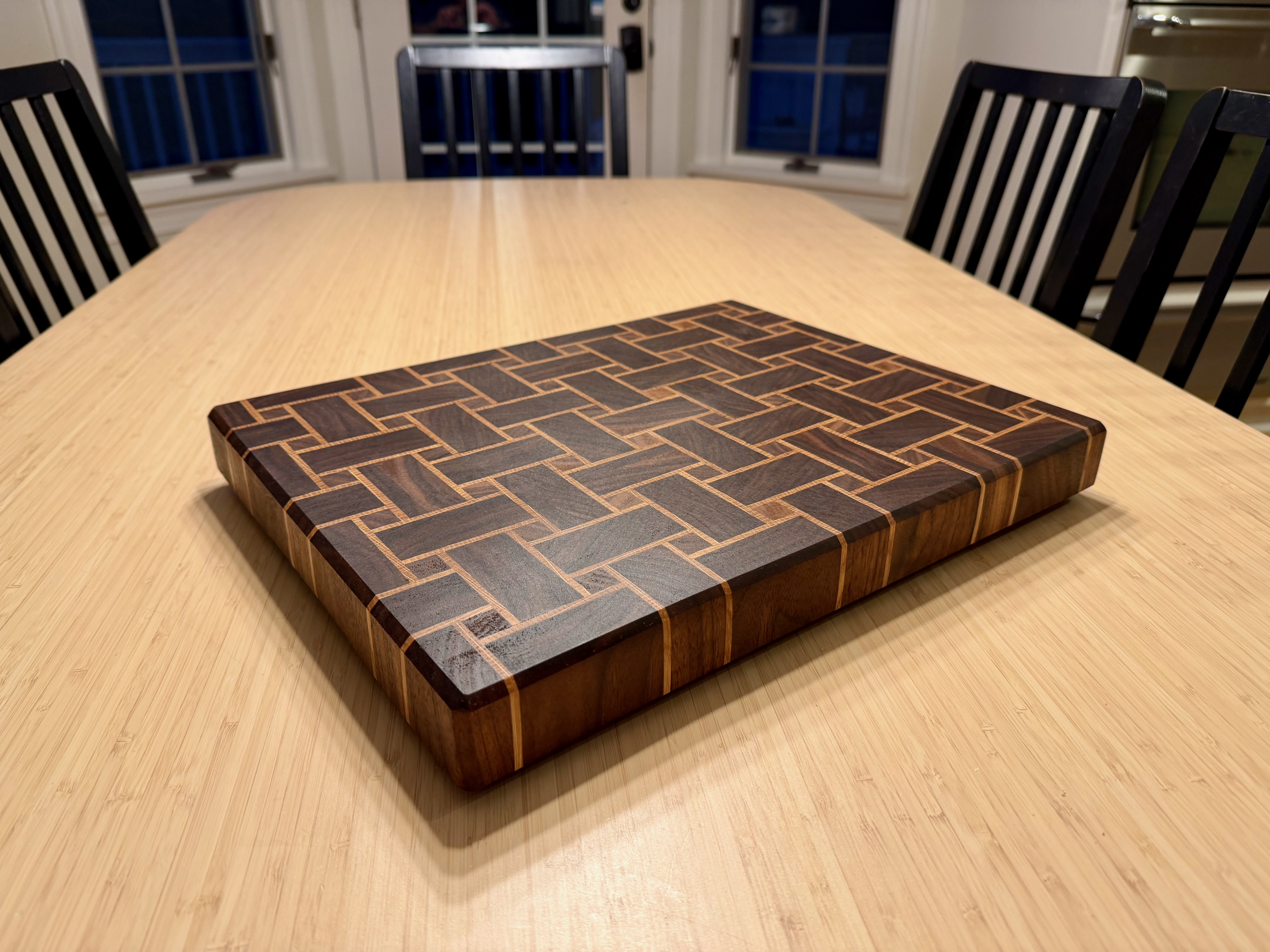 End Grain Wooden Cutting Board
