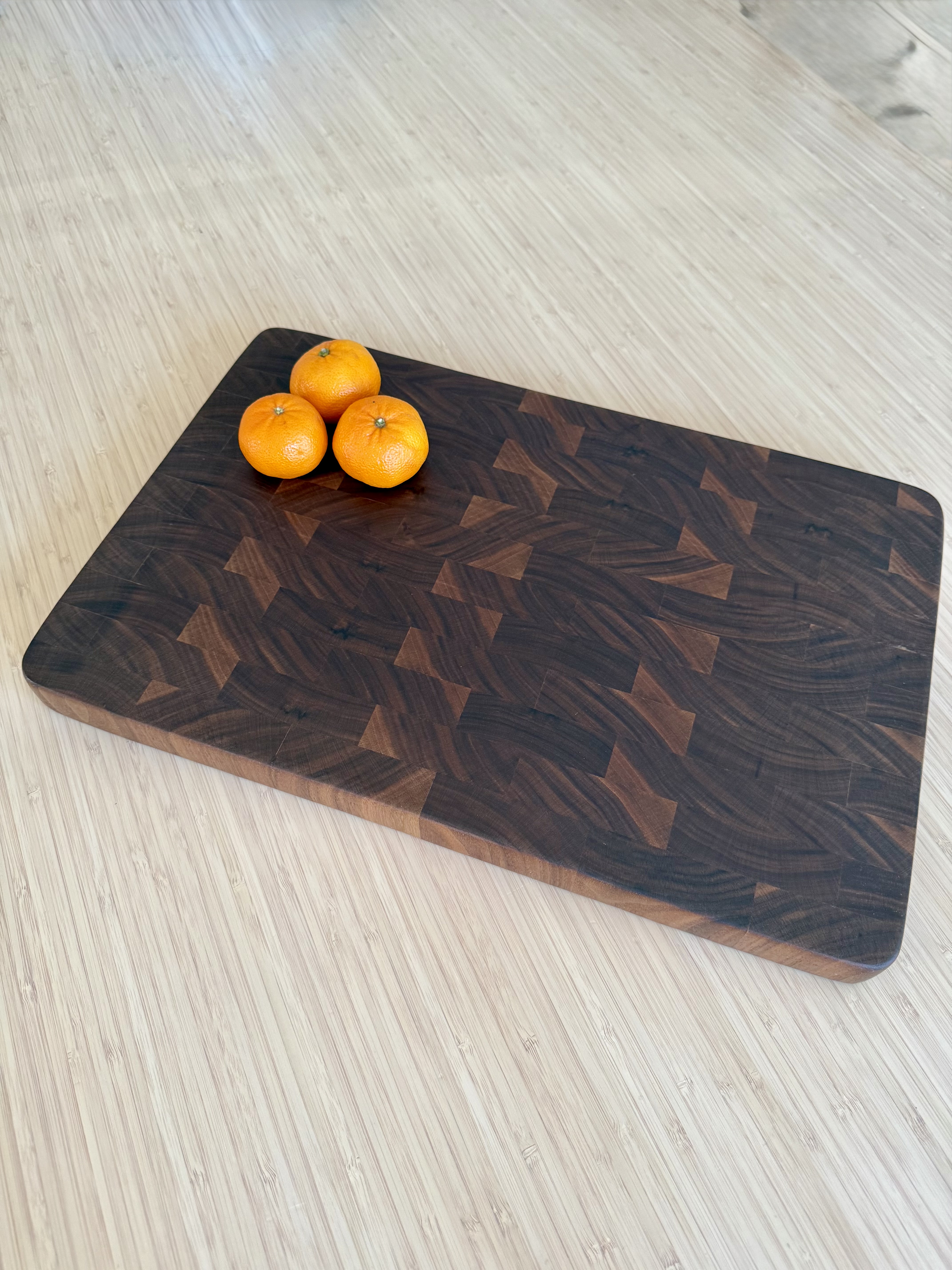 End Grain Black Walnut Cutting Board