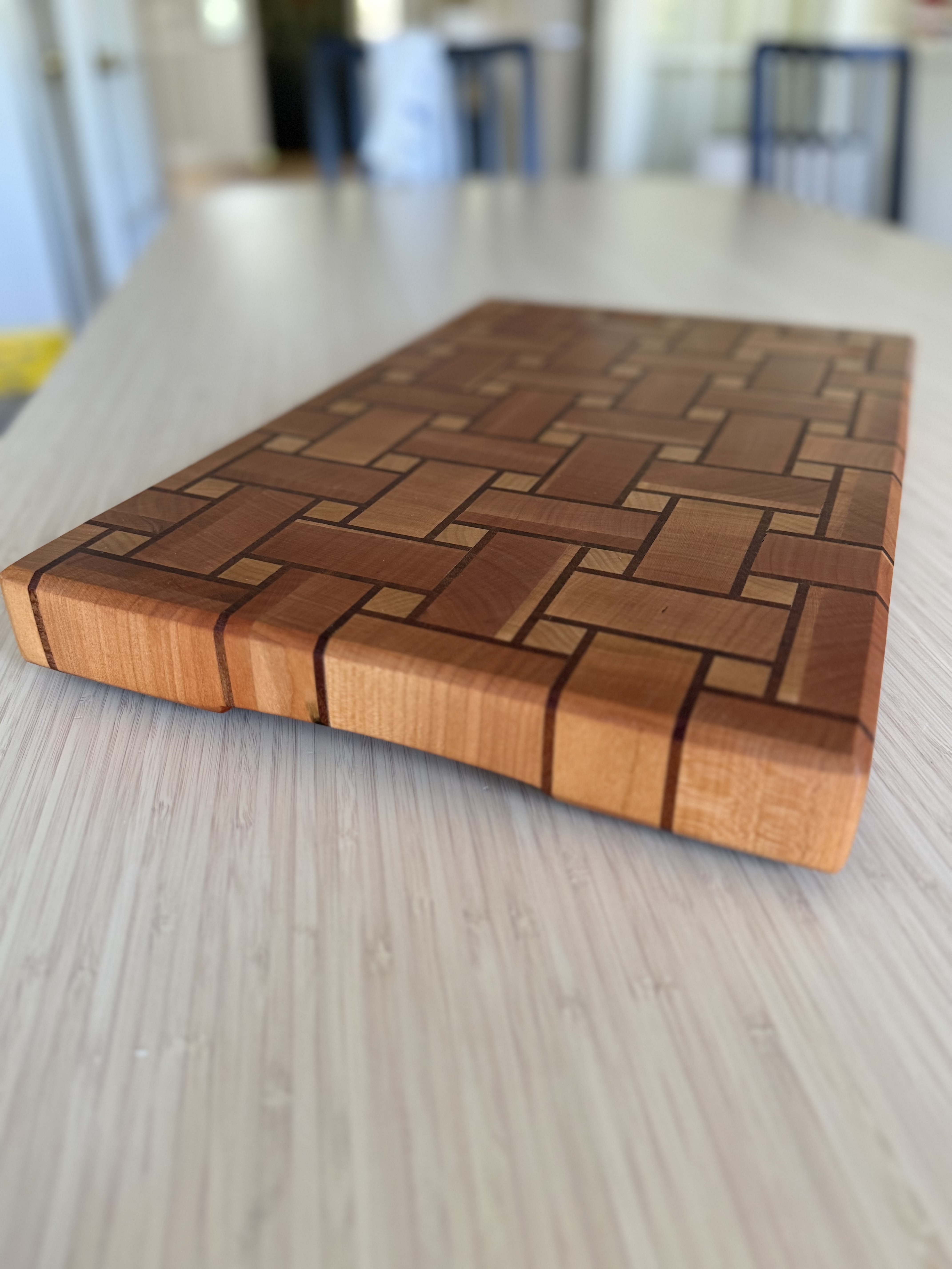 Wooden End-Grain Cutting Board