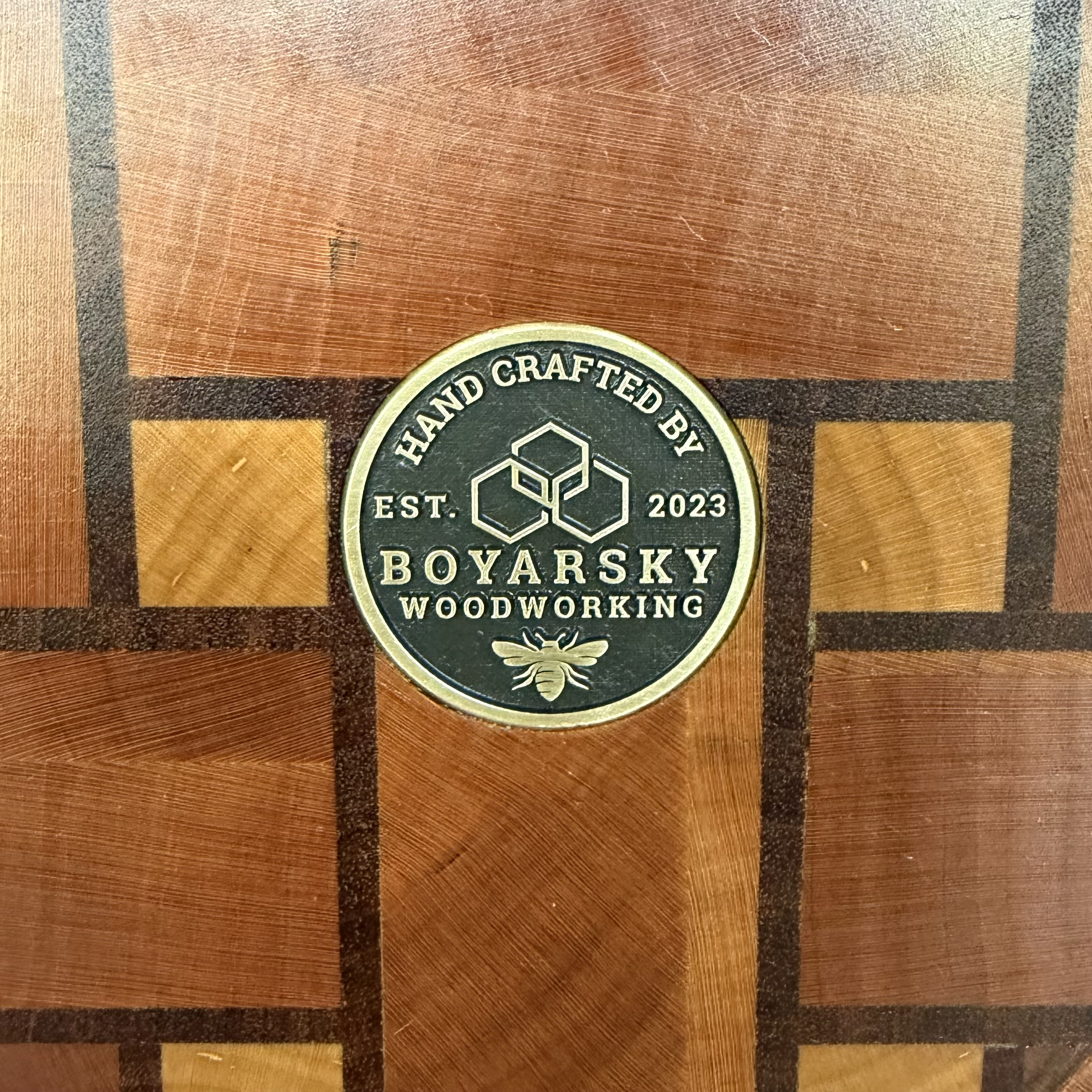 Wooden End-Grain Cutting Board