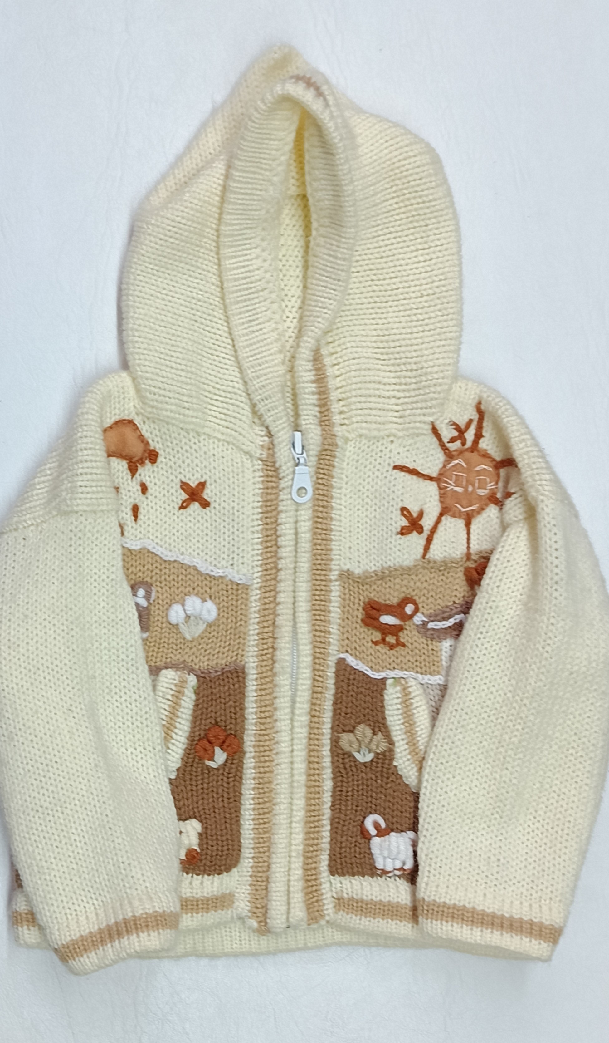 Suéter Infantil Tejido con Capucha