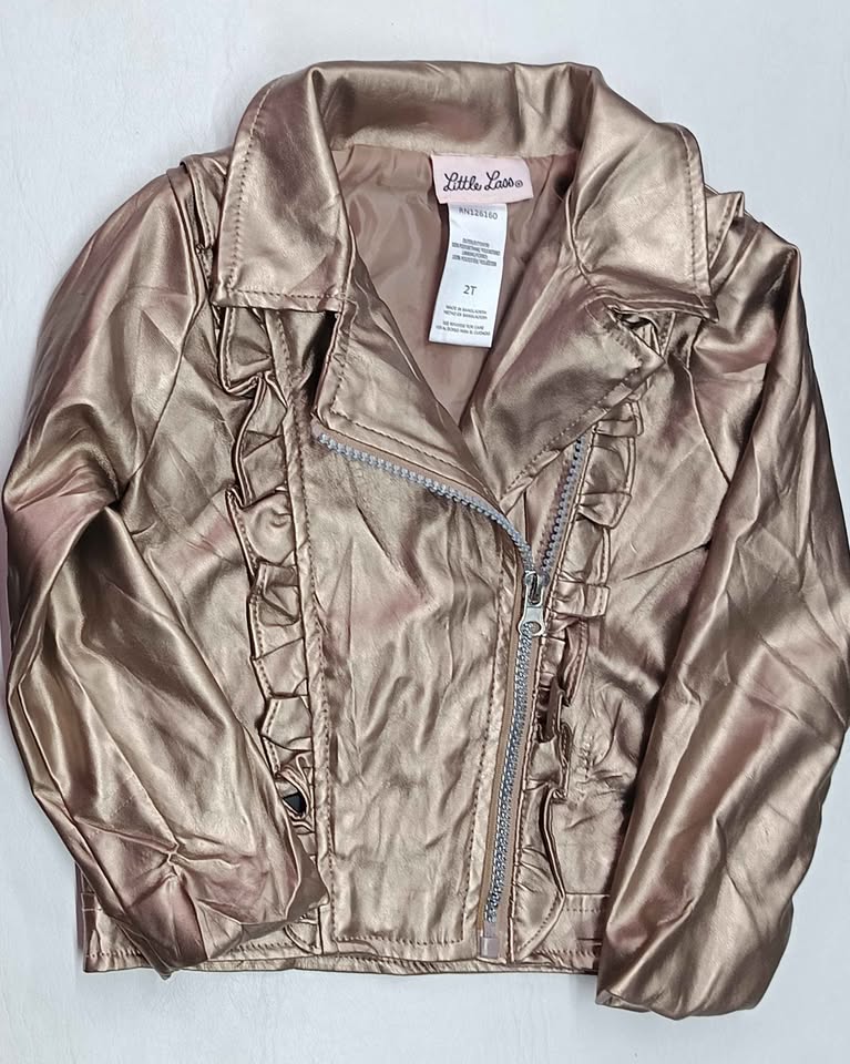 Campera metálica niña