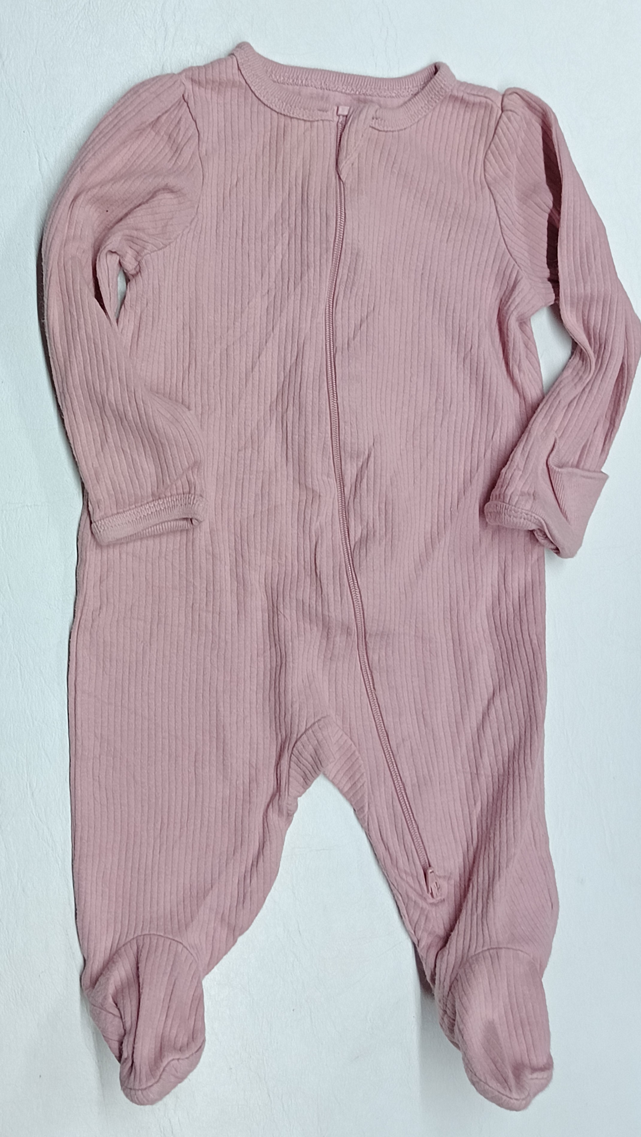 Mameluco de algodón rosa