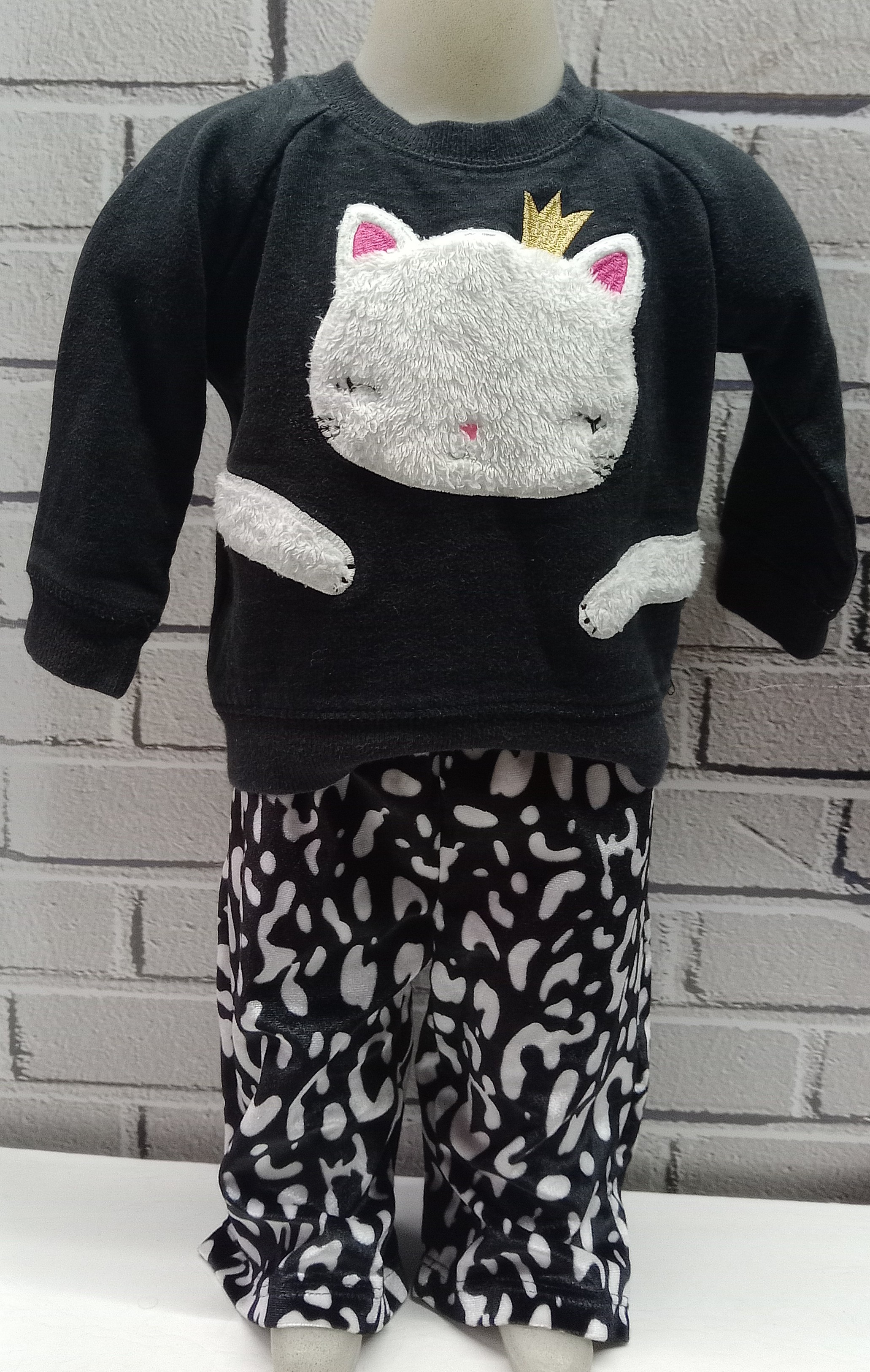 Conjunto infantil de gatito