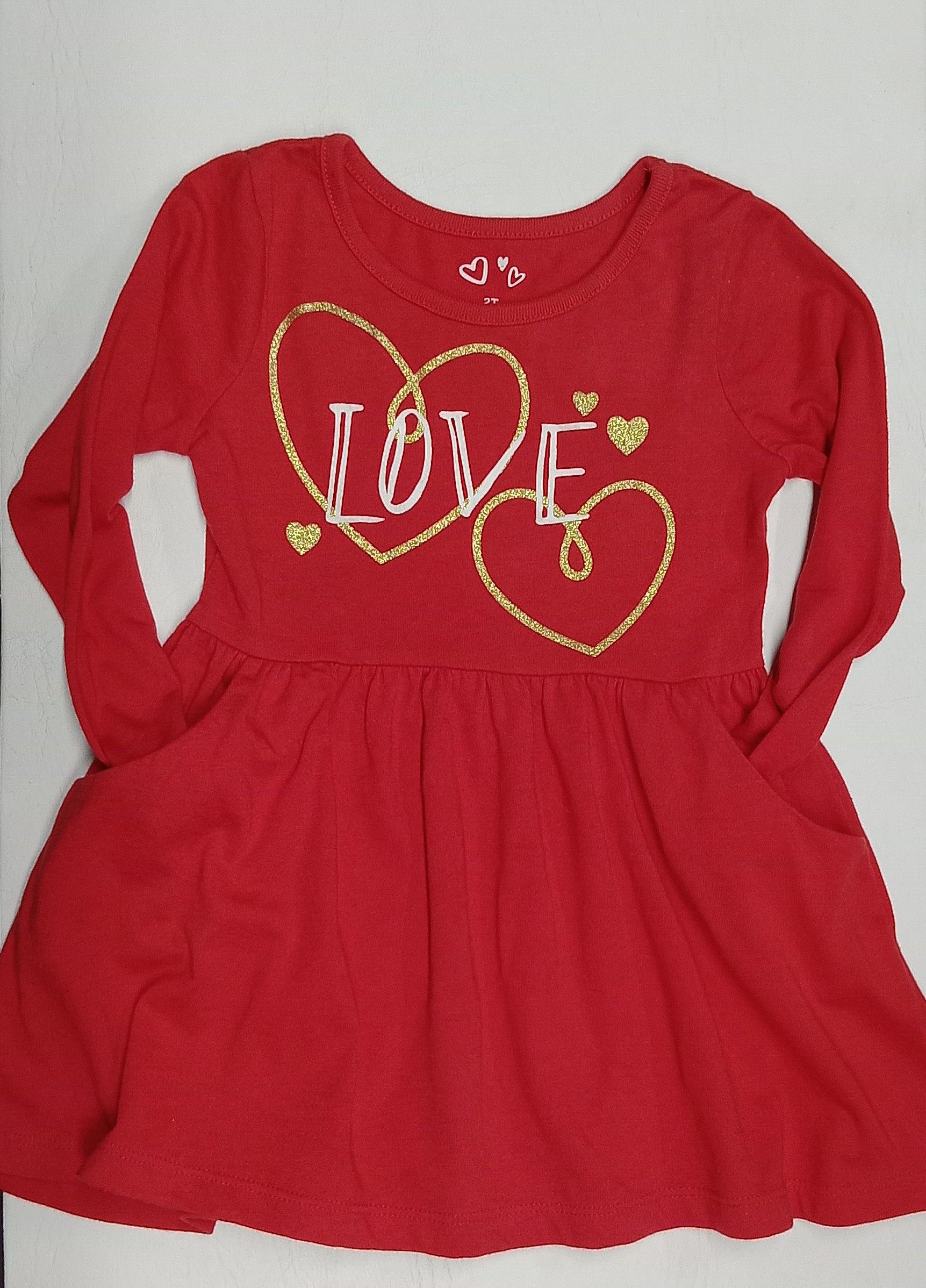Vestido Rojo LOVE para Niña