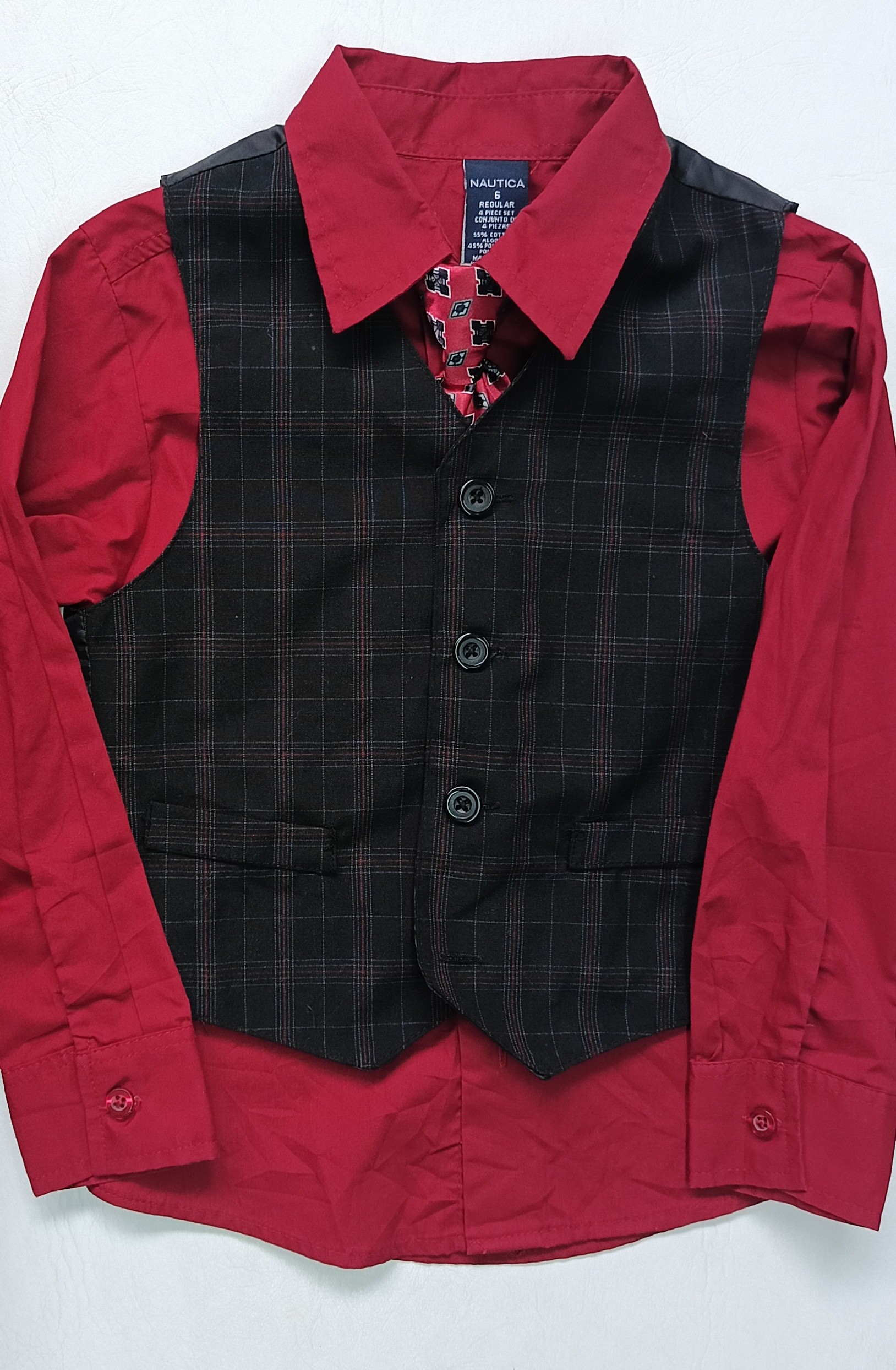 Camisa y chaleco infantil elegante