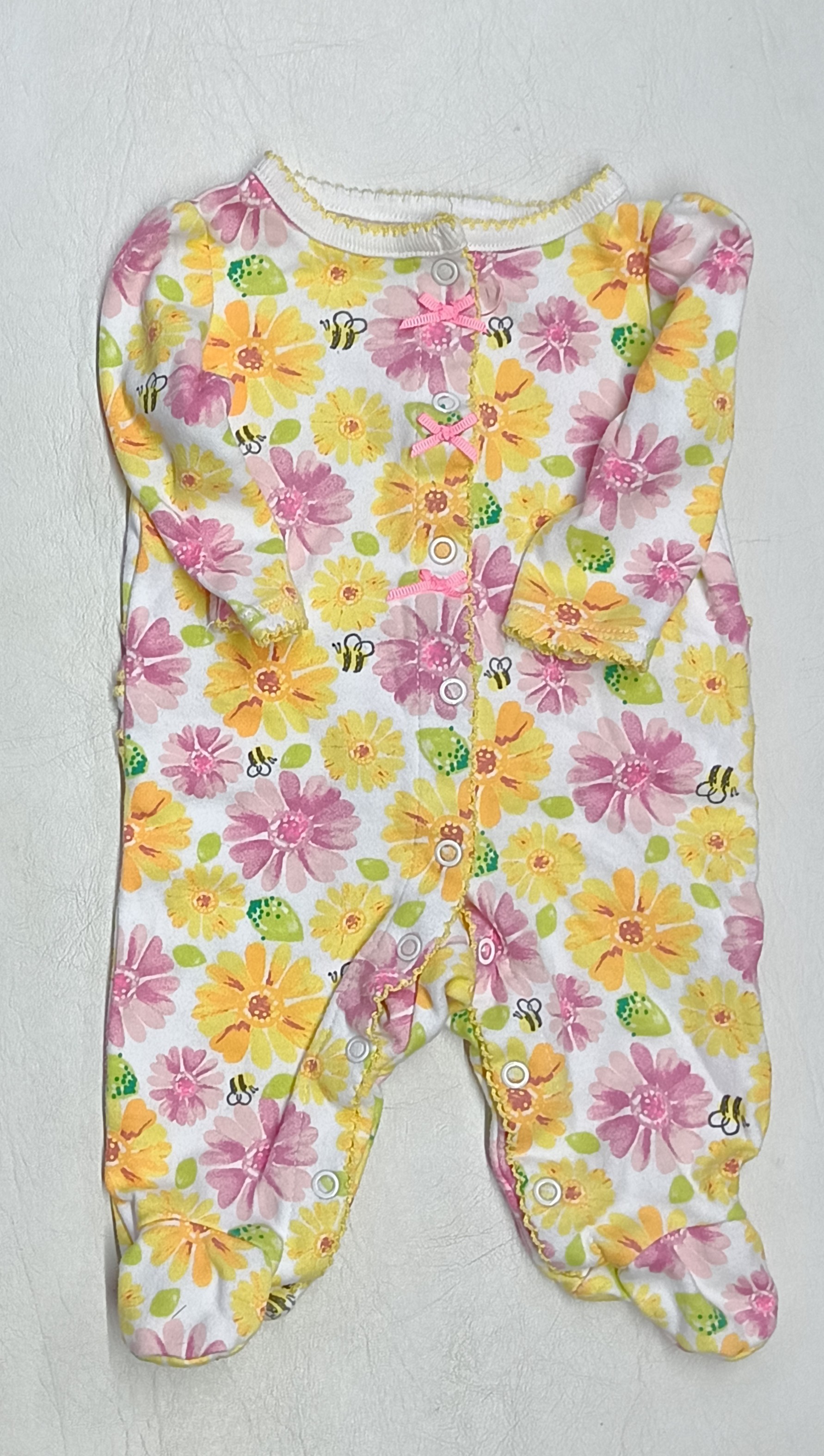 Mameluco floral para bebé