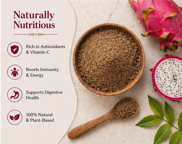 Dragon Fruit Powder | 100% Natural Dehydrated Pitaya Powder | No Additives & Preservatives | Rich in Antioxidants | For Smoothies, Juice & Health Drinks | 200g