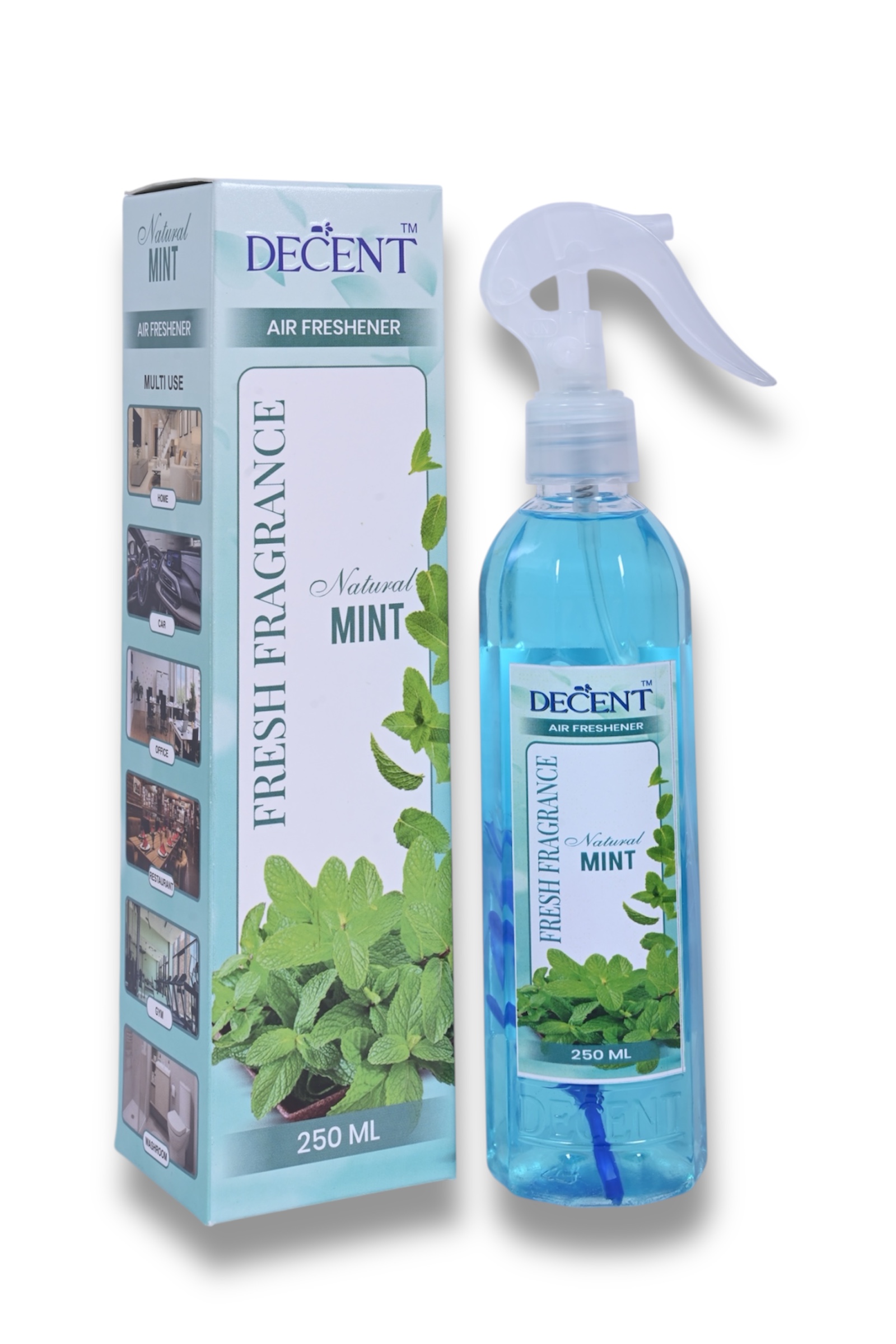 Decent Mint Air Freshener 250ML | Combo of 3