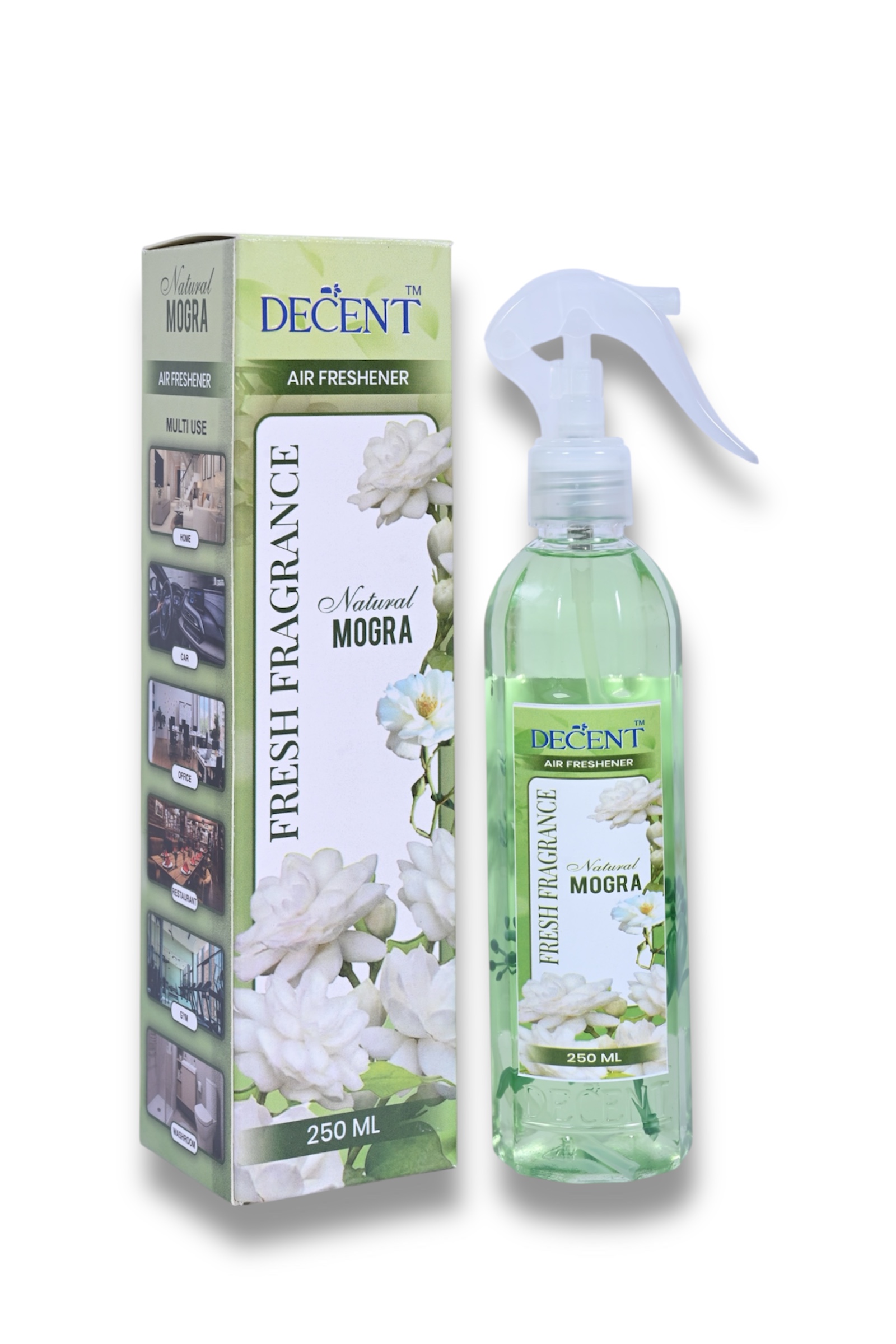 Decent Mogra Air Freshener 250ML | Combo of 3