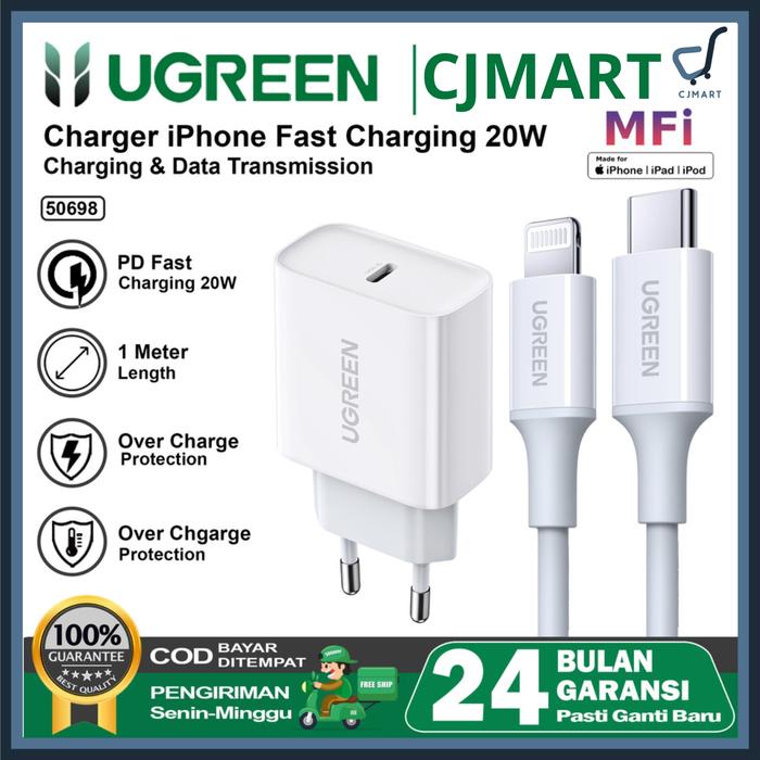 UGREEN Charger iPhone Fast Charging 20W