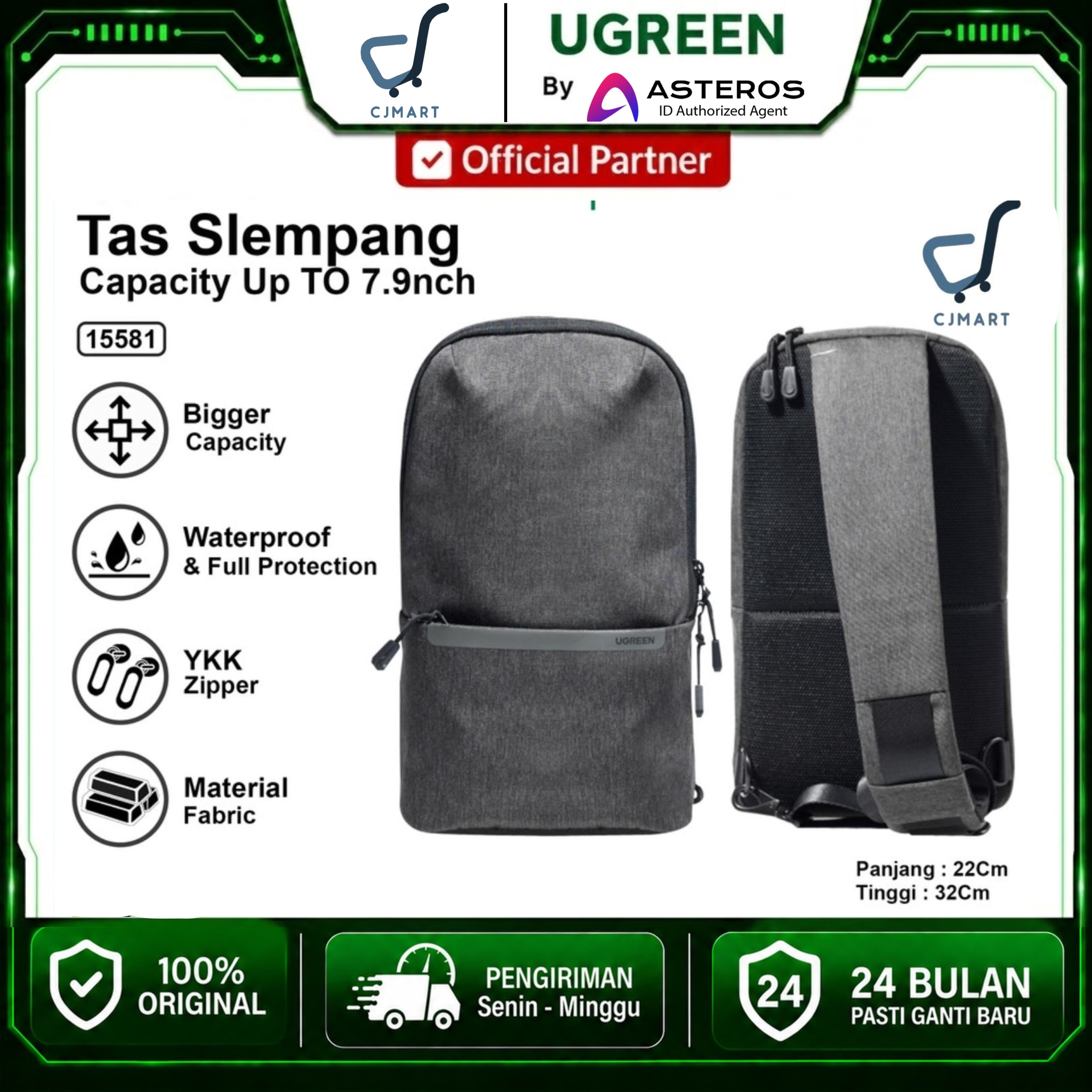 Tas Selempang Waterproof / 15851