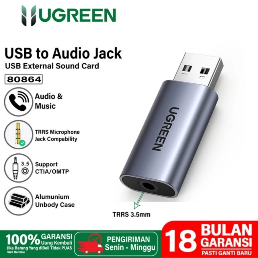 UGREEN USB Sound Card Adapter 80864