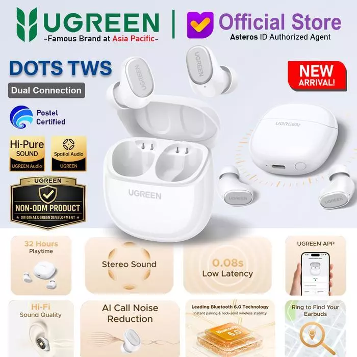 UGREEN DOTS TWS WHITE / 75627