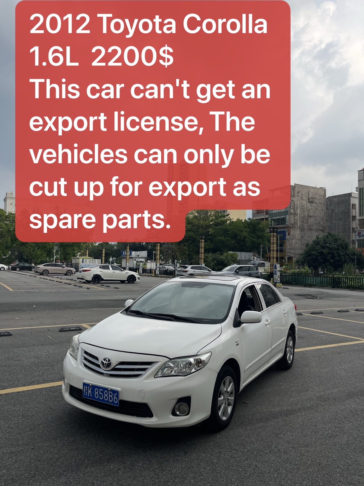 2012 Toyota Corolla 1.6L