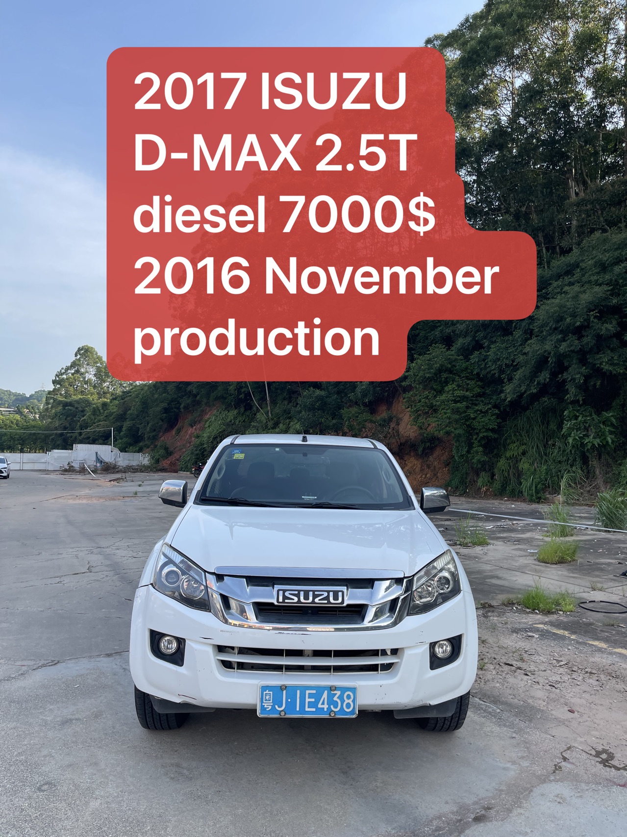 2017 ISUZU D-MAX 2.5T Diesel