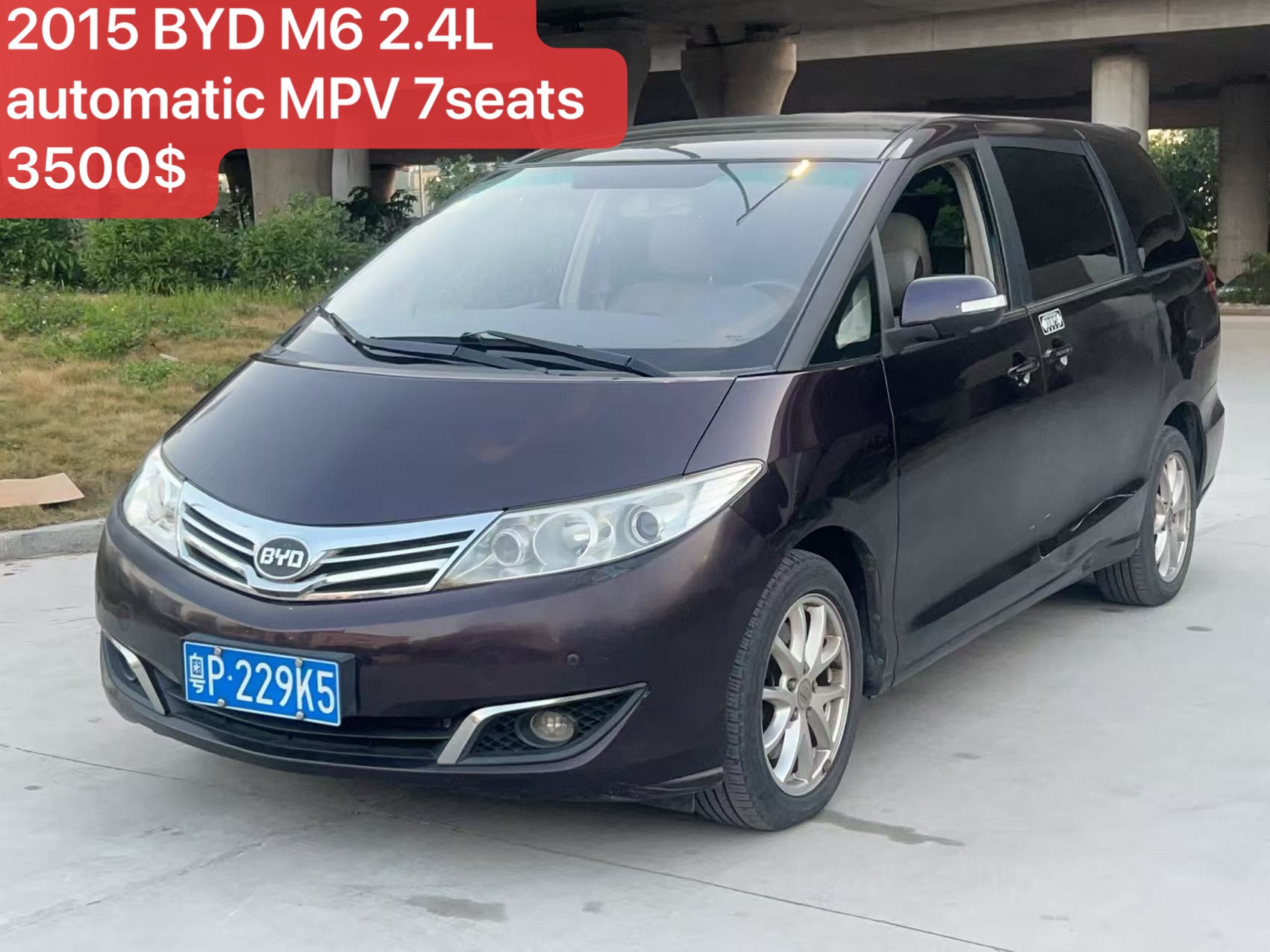 2015 BYD M6 2.4L MPV