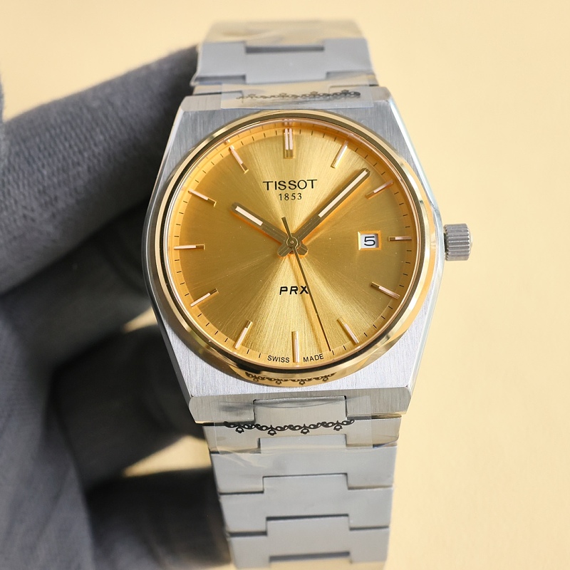 Tissot PRX Gold Dial Watch