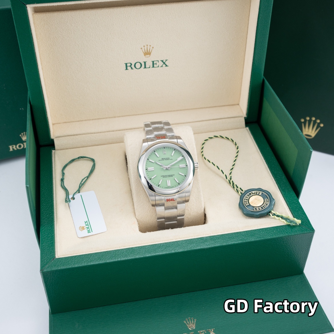 Rolex Oyster Perpetual Green Dial