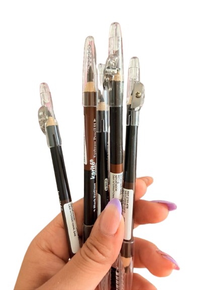 Lápices para cejas dos en uno
