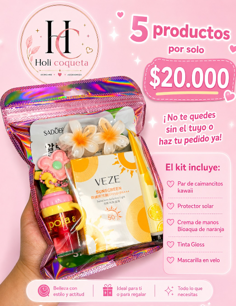 Kit de Belleza Holi Coqueta