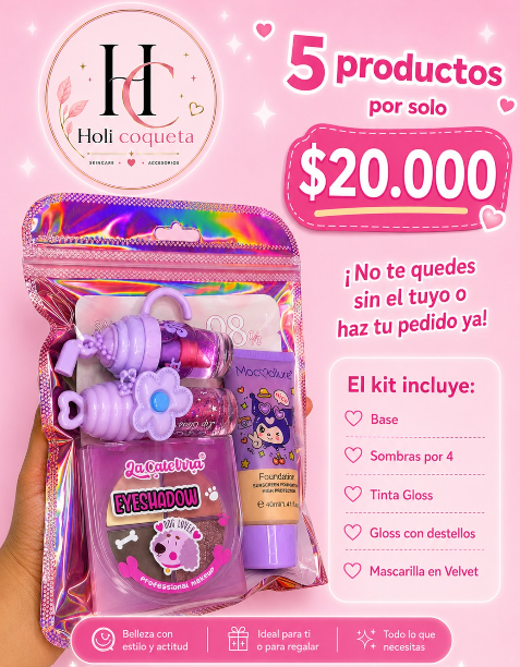 Kit de Maquillaje Infantil Holi Coqueta