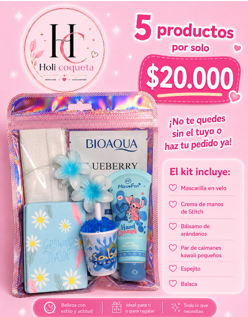 Kit Holi Coqueta 5 Productos